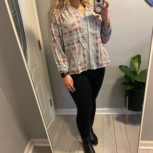 Zara floral tunic